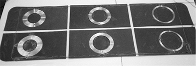 圖32：全身治療墊內部結構,可見圓形、緊密纏繞的純銅線圈(這正是您理想中想要的)。