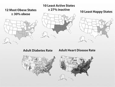 圖6：美國重疊疾病地圖